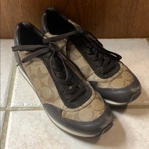 Beige Coach Sneakers